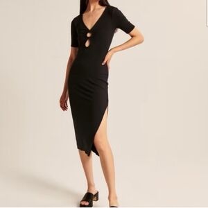 Abercrombie ribbed midi dress